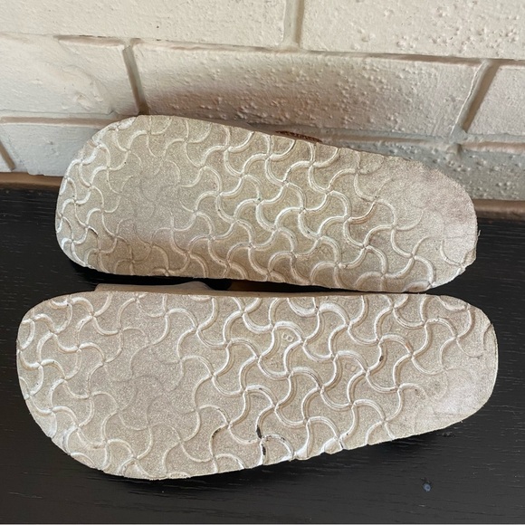 BIRKENSTOCK Arizona Sandals Rose Gold Copper Leather Women’s US 8 EU 39 Comfort - Picture 5 of 6